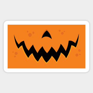 Crazy Pumpkin Jack-O-Lantern Mouth Sticker